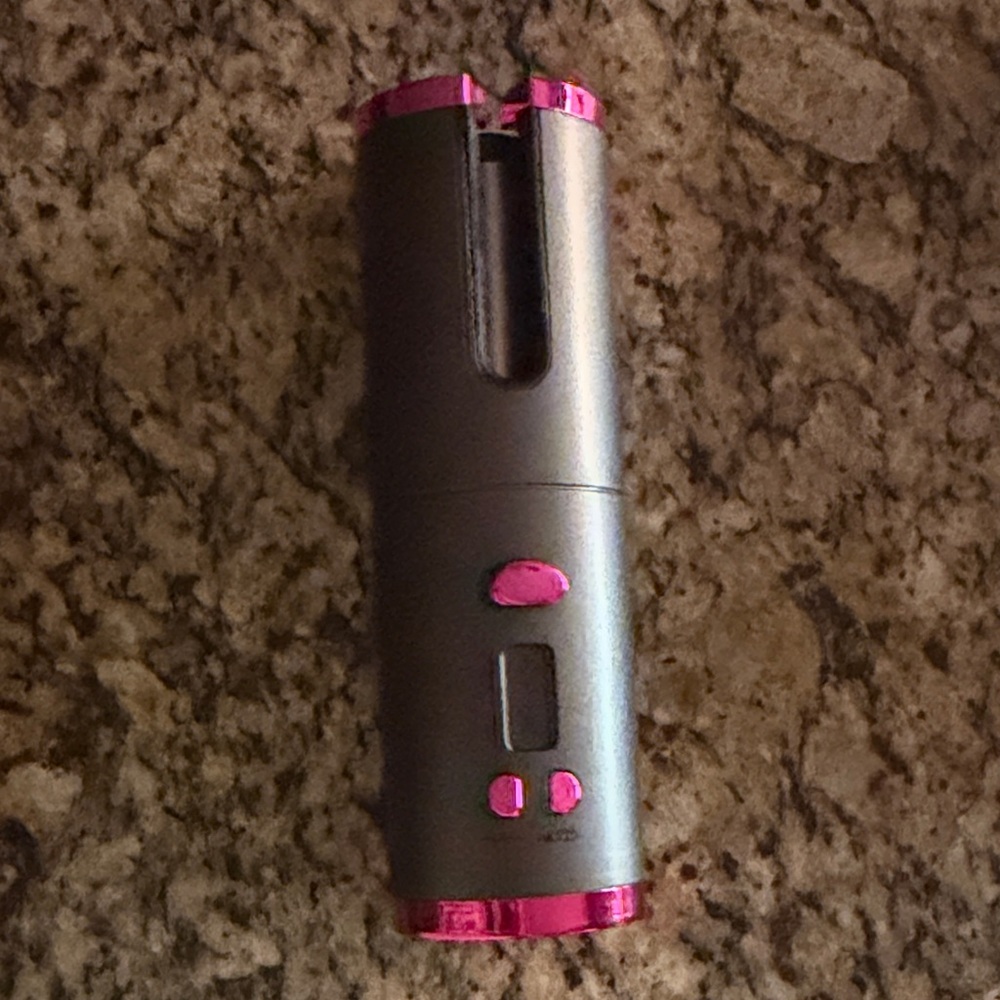 Wireless automatic Hair Curler - Pink and Gray